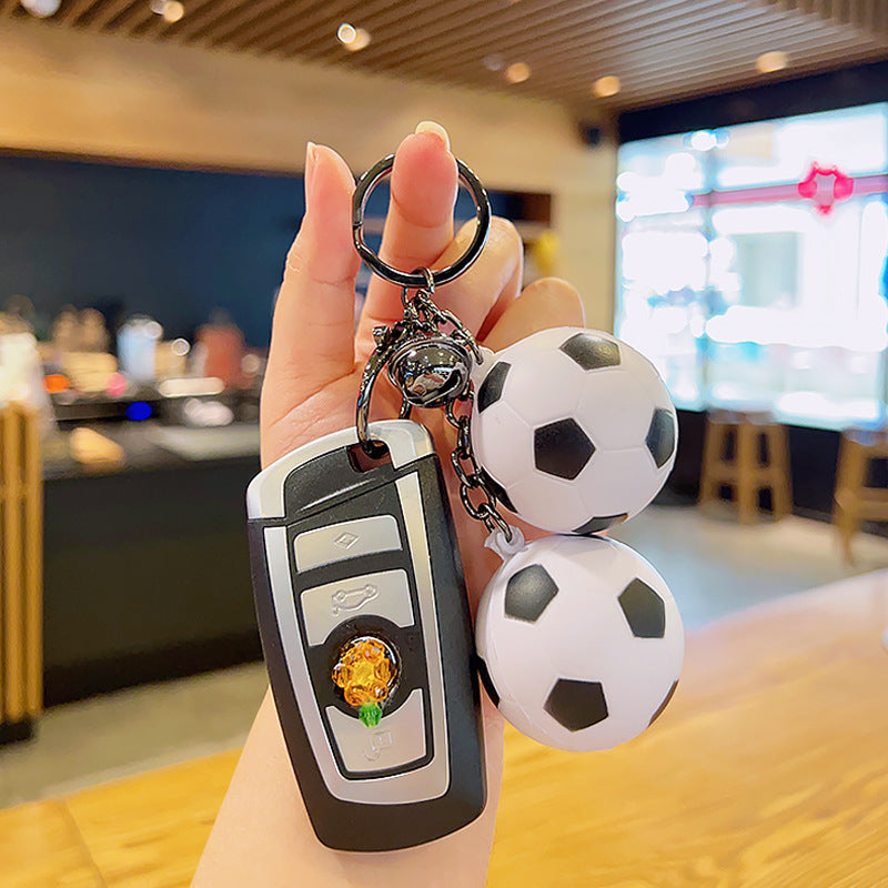 Wholesale Slow Rebound Soft Rubber Football Creative Decompression Keychain